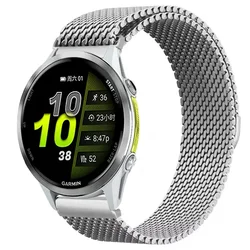 Elegant Metal Milanese Magnetic Strap Wristband in Multiple Sizes - Width 18mm (Silver)