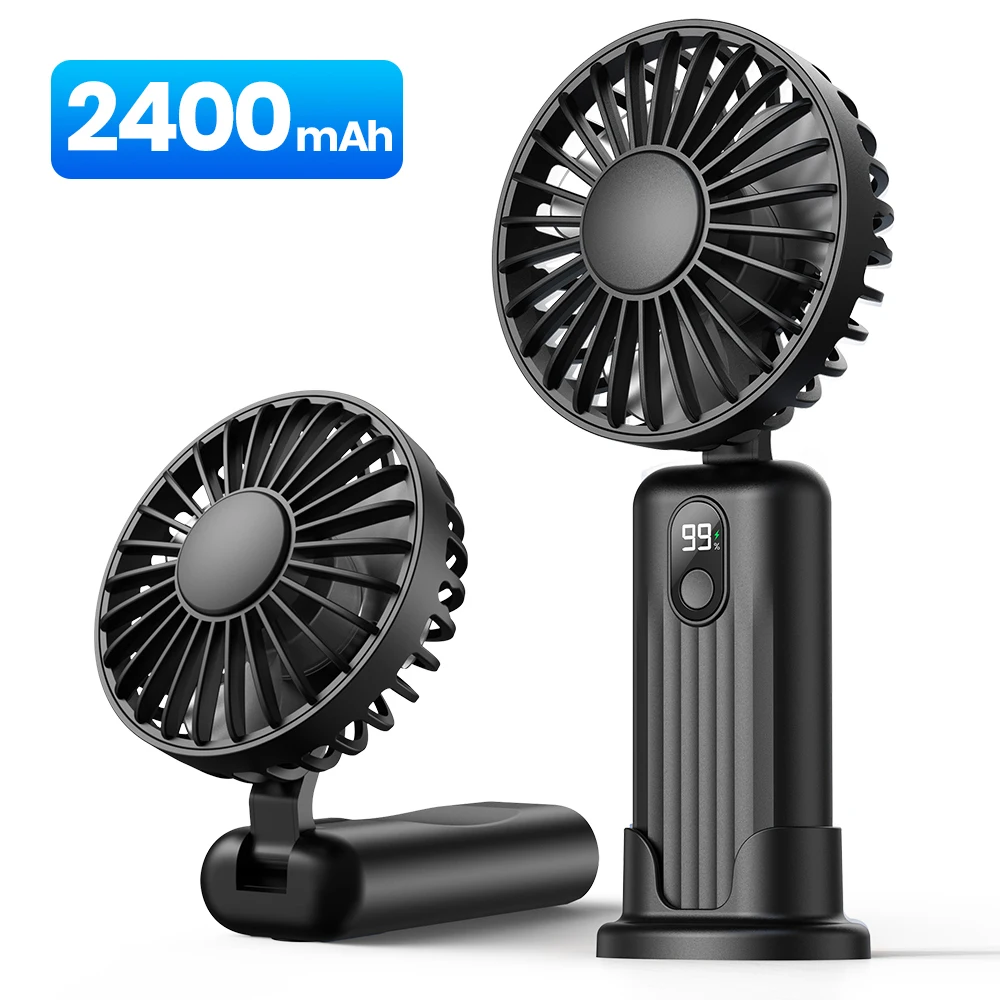 TOPK 2 Pack 5000mAh Portable Desk Fan Rechargeable, Ultra-thin - View #11
