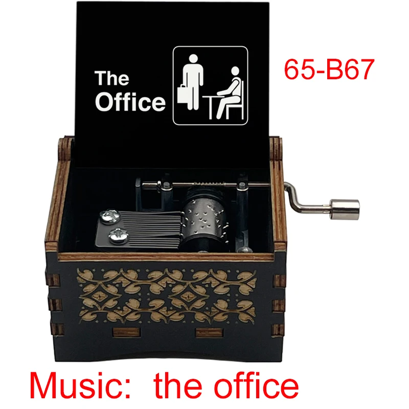 Forrest Gump Music Box Black Wood Handed 18 Tones Musical Gifts for Encourage Kids Birthday Friends Delicate Office Ornaments