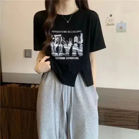 Spicy Girl Summer Dress Blast Street 2024 Summer Set Small Tall New Top Slim and Cool Work Pants Two Piece Set for Women