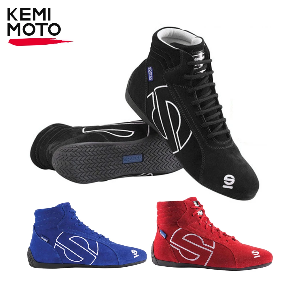 Motorcycle Karting Car Shoes Boots Men Motocross Unisex Racing Sport Club Exercise Sneaker Professional Fluff ATV UTV Cowhide