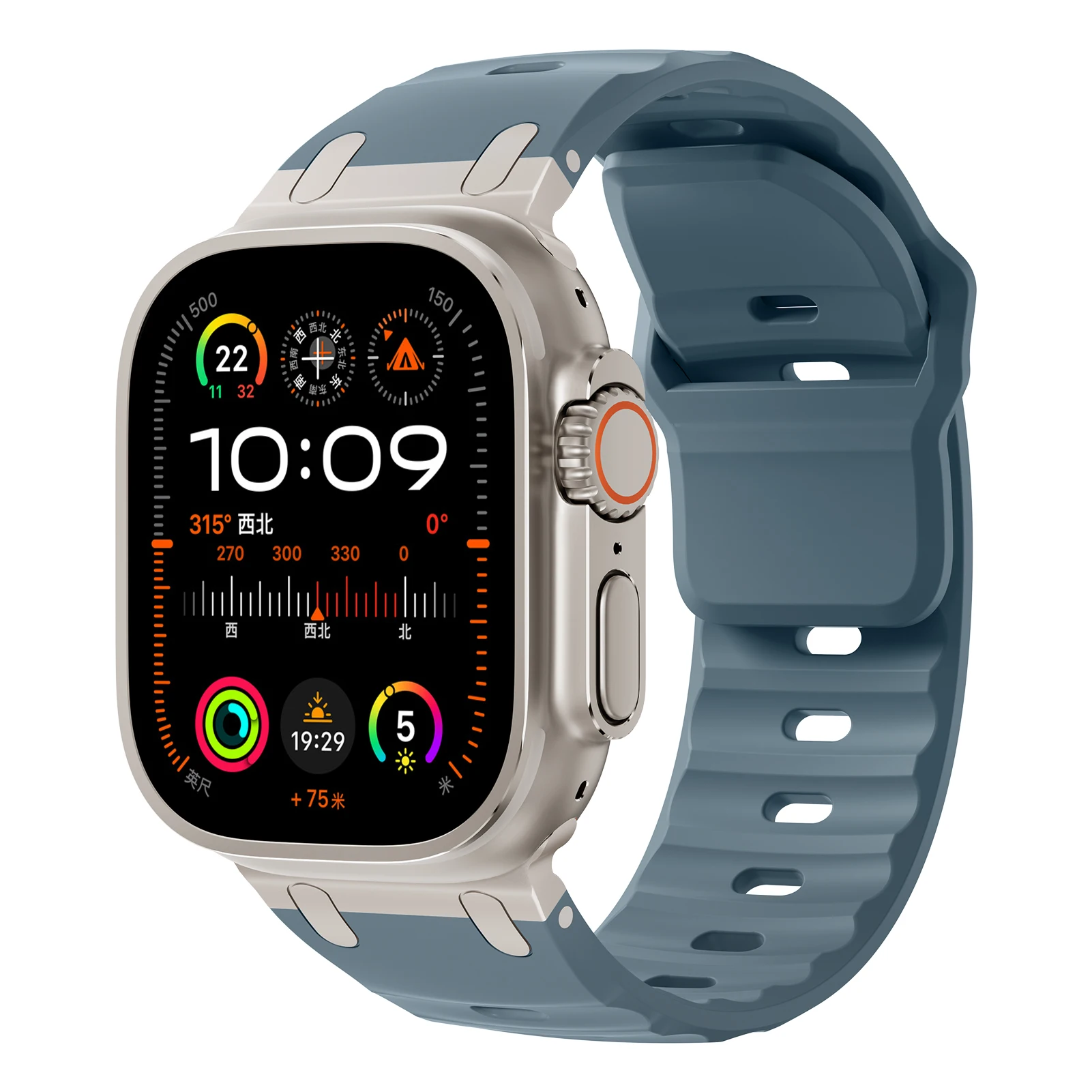 Durable Silicone Sport Strap with Stainless Steel Buckle