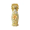 Europe Gold-Plated Ceramic Large Vase Home Decor Creative Design Porcelain Decorative Flower Vase For Wedding Decoration 5