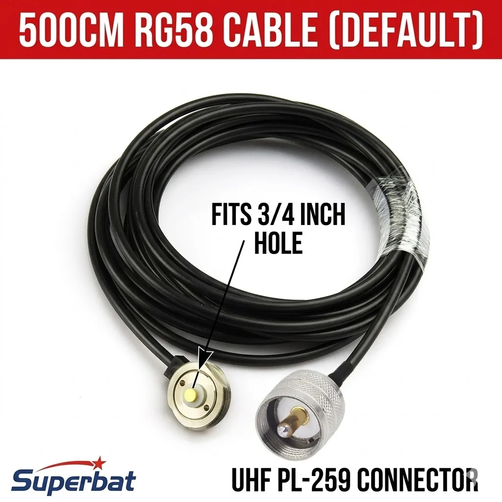 Vehicle Antenna NMO Mount with UHF PL259 Connector