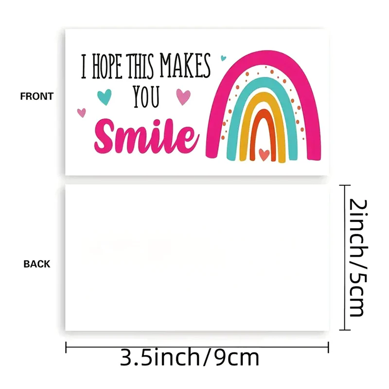 Pack of 50 I Hope This Makes You Smile Thank You Greeting Cards