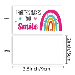 Pack of 50 I Hope This Makes You Smile Thank You Greeting Cards (50 PCS)