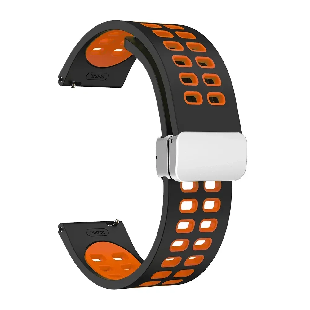 Premium Silicone Magnetic Strap – 20mm/22mm | Universal Fit
