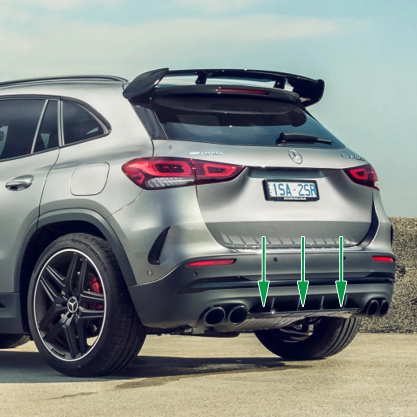 Spoiler Posteriore Nero Lucido E Splitter Canard Per Benz H247 GLA200/GLA220/GLA250/GLA35/GLA45S AMG – Alettone Tetto 2020+