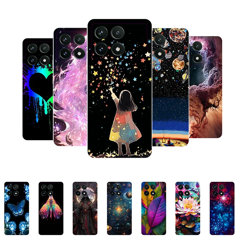 

Case For Redmi Note 13 Pro 5G Cover Xiaomi Redmi Note 13 Pro 5G Case Silicone Girl Flower Cover on Redmi Note13Pro 5G Phone Case