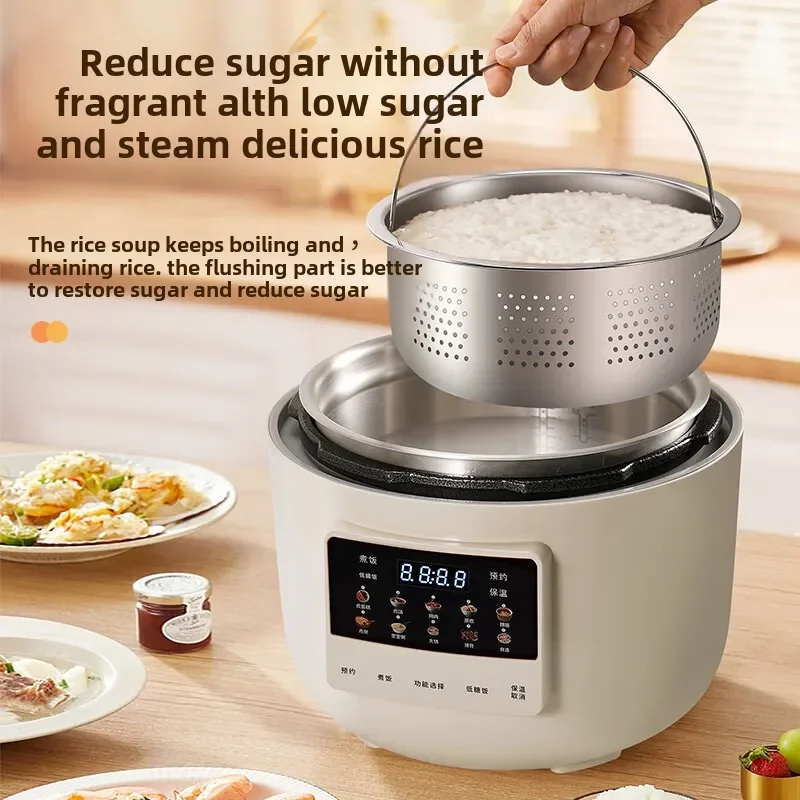 110-220V/Uncoated stainless steel inner tank household rice cooker, rice soup separation electric pressure cooker 4