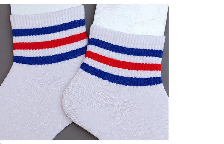 Fashion Leisure Man Cotton Socks Spring Summer Breathable Stripe Short Socks Unisex best socks for women