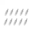 10pcs white glitter