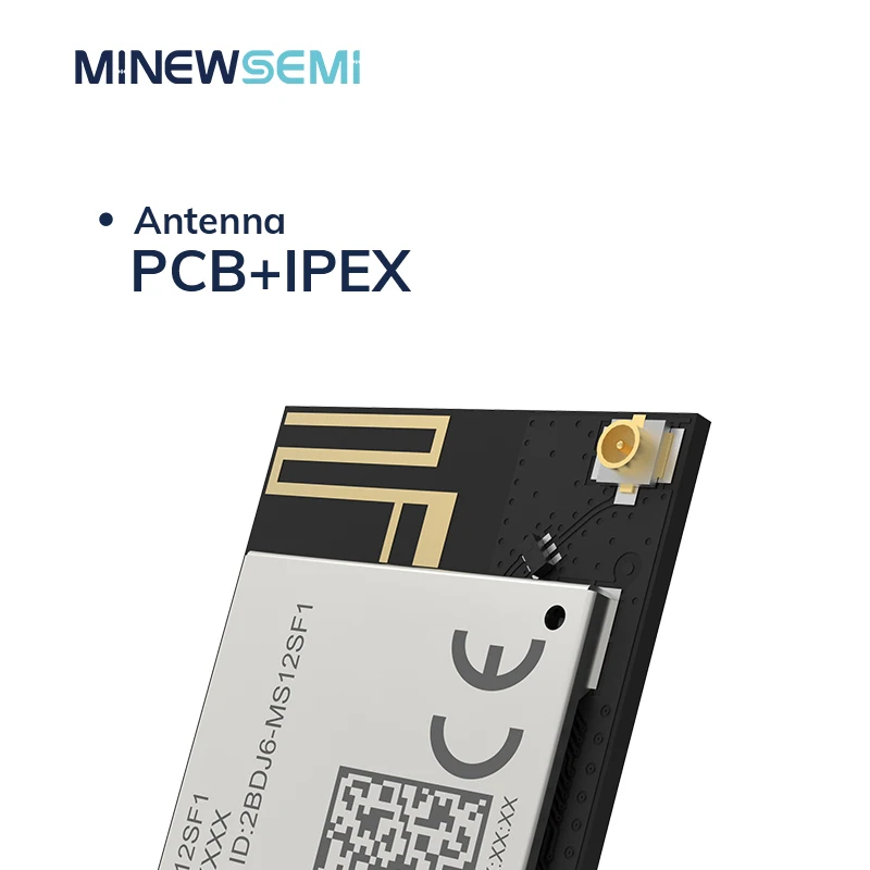 두 무선 연결 모드 모듈, nRF7002 + nRF5340 WiFi 6 + BLE 5.3 콤보 모듈, MS12SF1 2.4G 및 5G