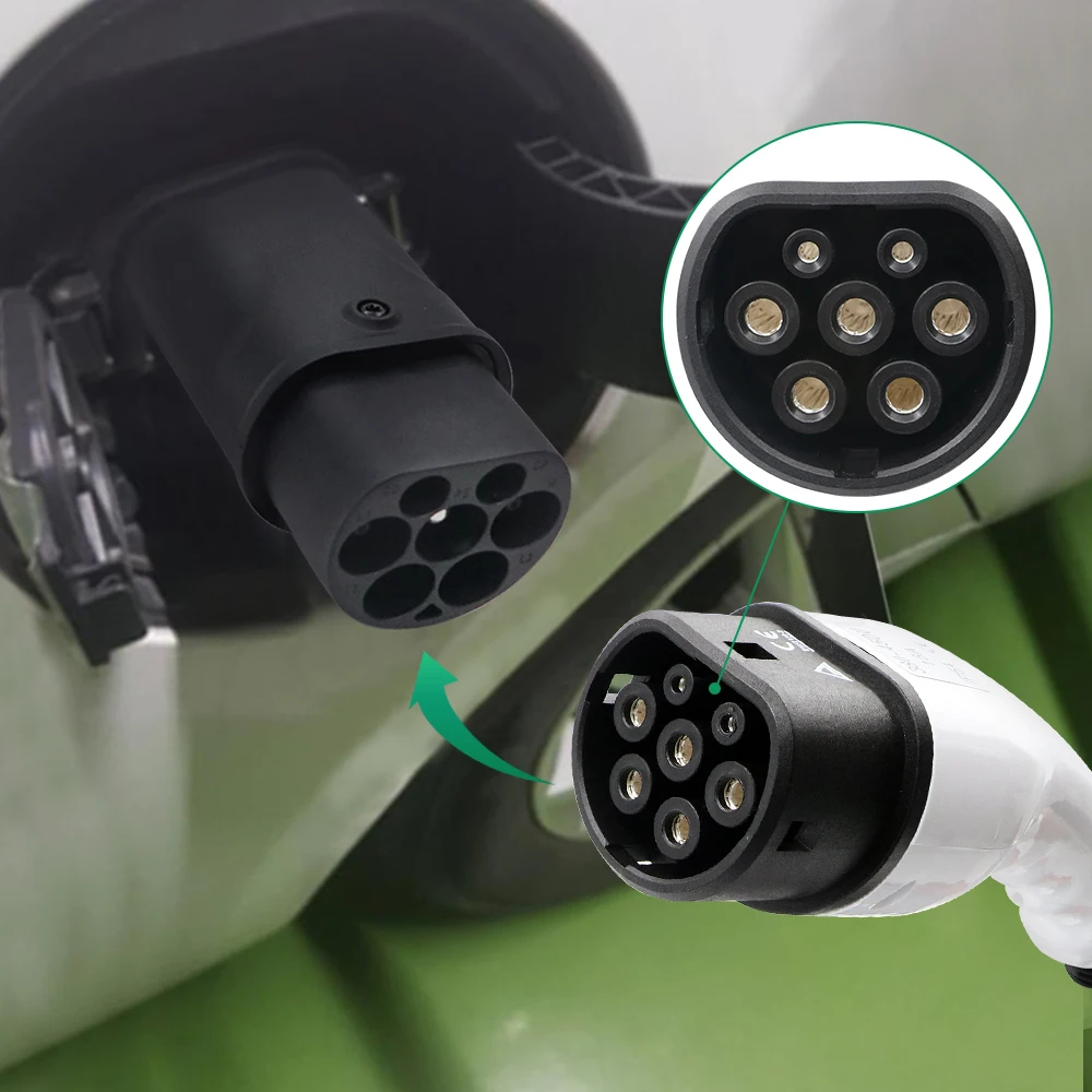 Chiefleed 타입 2-GBT EV 어댑터, IEC 62196-GB 중국 표준 중국 자동차 충전 컨버터 어댑터, CE 인증 통과 32A