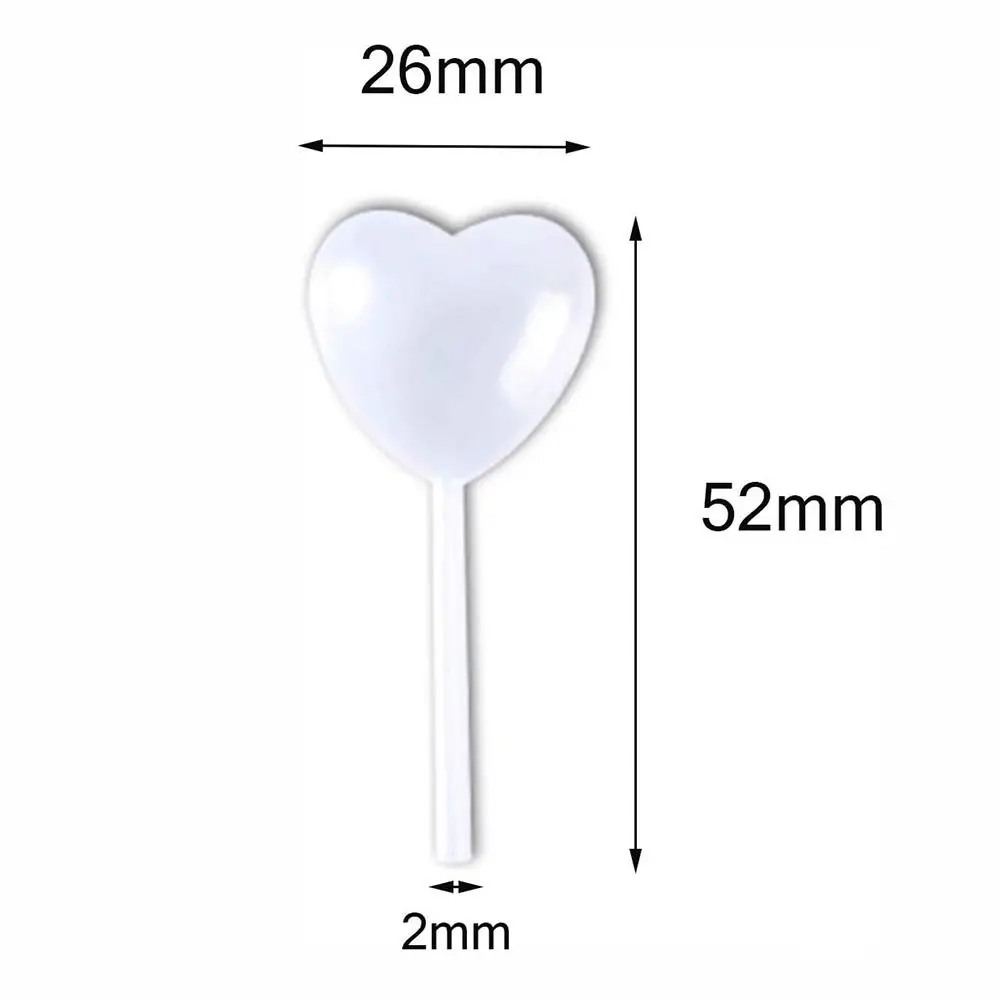 50pcs/Lot 4ml Heart Shape Liquid Droppe Pasteur Pipette For Cupcake Chocolate Birthday Party And Holiday Decoration