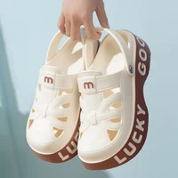 Smile – sandales populaires décontractées à enfiler pour femmes, chaussures de grotte, nouvelles sandales de plage confortables à fond souple, pantoufles à semelles épaisses, été 1