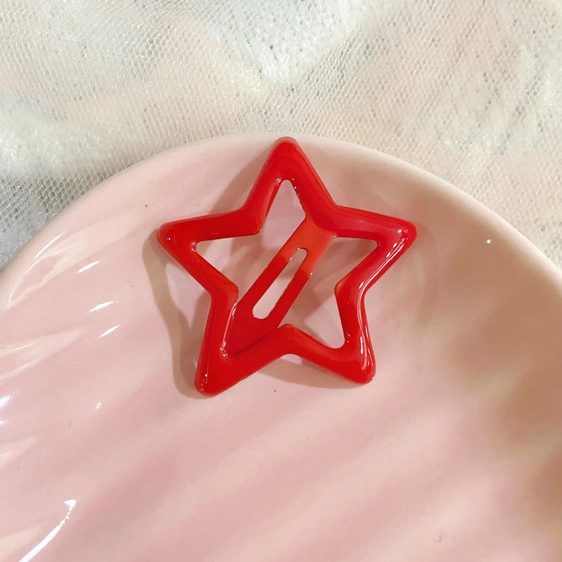 Hair Accessories 30Pcs Random Colorful Star BB Hairclips Girls Cute Star Barrettes Women Simple Metal Snap Clip Headdress