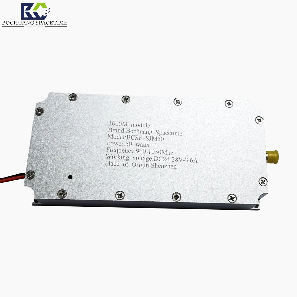 

960Mhz-1050Mhz broadband signal amplifier, 10W-100W high-power mobile RF drone interference module