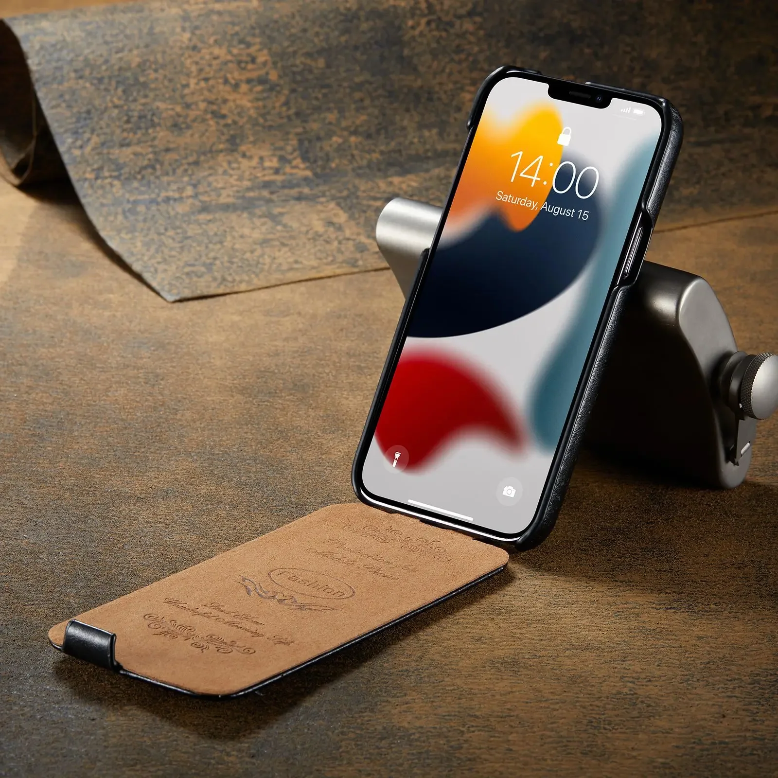 Luxurious Leather Vertical Flip Case - Premium Full Protection