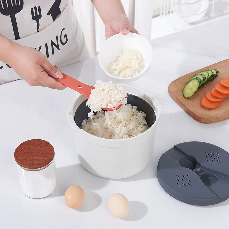 Steamer Rack Steamer Basket Microwave Oven Box Microwave Oven Rice Cooker Portable Food Container Multifunction Steamer Rice Cooker Bento Lunch Box Steaming Utensils