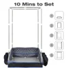 Portable Full Size Lightweight Steam Sauna Home Spa FCC Certified 2.6L Steam Generator 90 Min Timer Rust-Proof Auto Power Off 5