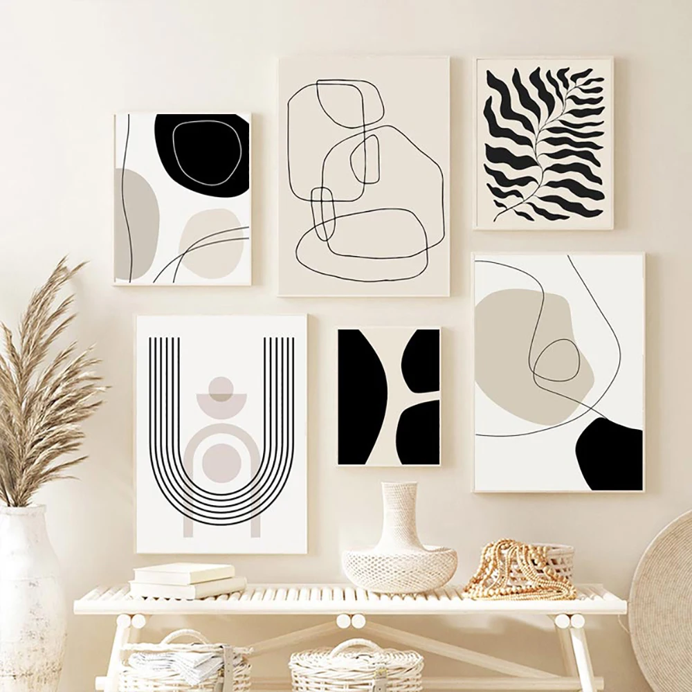 

Minimalist Body Lines Picture Abstract Bohemian Wall Art Poster Boho Canvas Paintings Minimalist Body Lines Picture for Living R