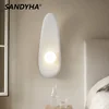 SANDYHA Nordic Long Strip Design Wall Lamp for Bedroom Bedside Light Living Room Aisle Study Lighting Fixture Home Decoration 1