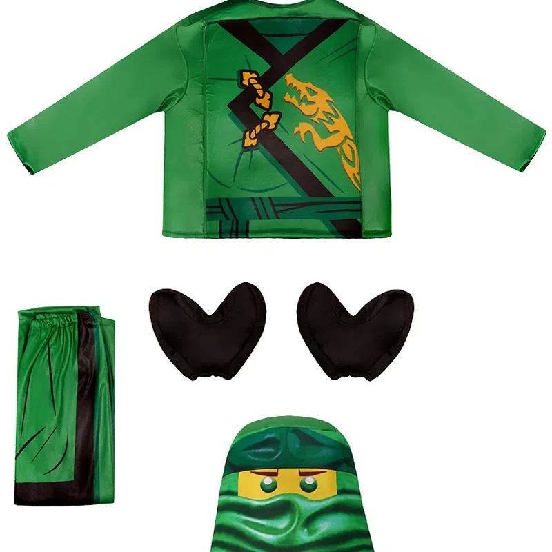 2024 New Arrival Guy Boy Hidden Warrior Kai Outfit Fancy Dress Up Kids Ninja Lloyd Halloween Costume Costume For Kids Cosplay
