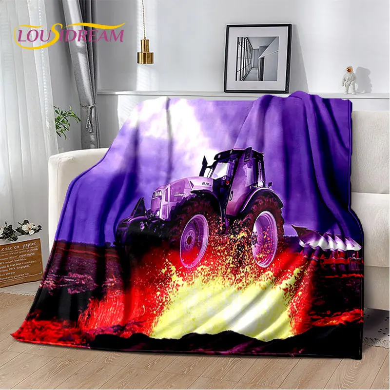 Cobertor de pelúcia com estampa de caminhão e carro de desenho animado de  veículos de desenho animado cobertor de lã para tratores, carros, manta de  lã de ovelha para sofá de cama