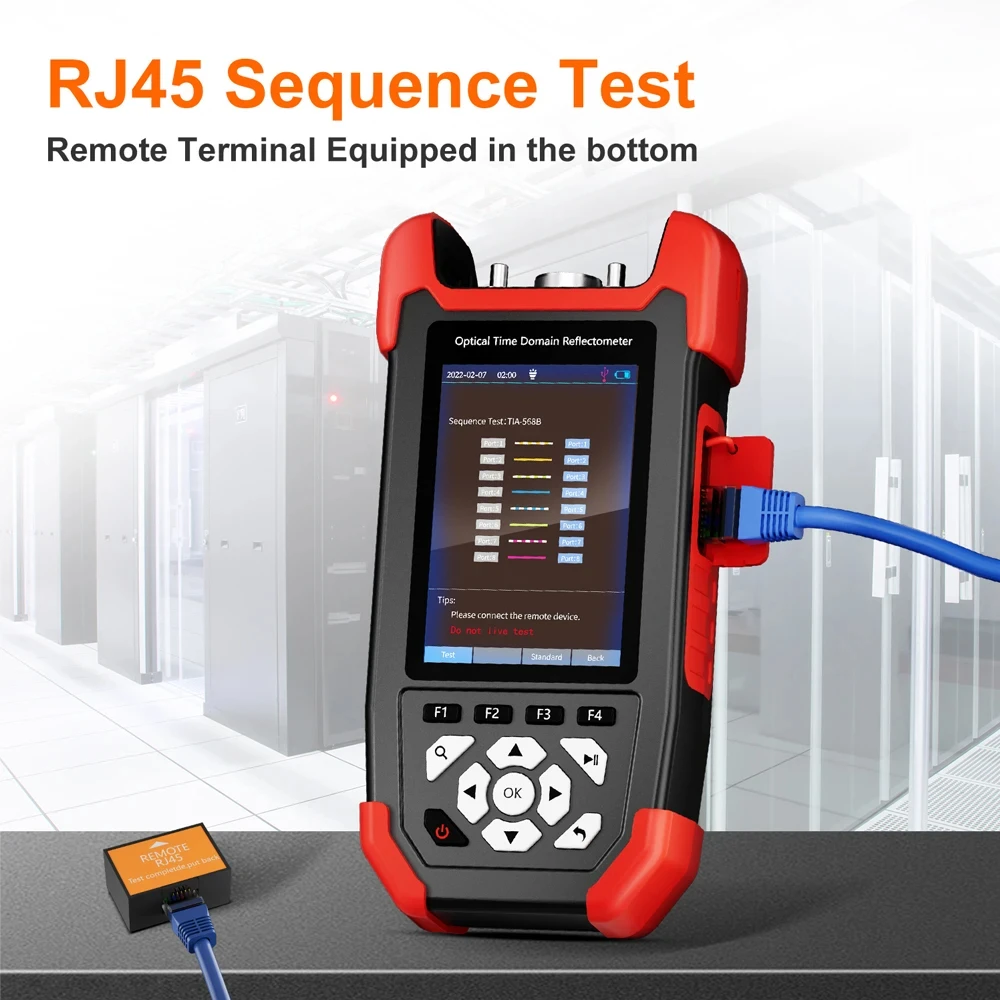 NOYAFA NF-981 8 in1 Tester per fibra ottica OTDR misuratore di potenza ottico rilevatore di guasti con OPM VFL OLS mappa eventi cavo Ethernet multicet