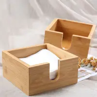 Tissue Box Restaurant Accessory Multi-function Case Bamboo Napkins Living Room Drink Dispenser Dining Table Paper Holder 1