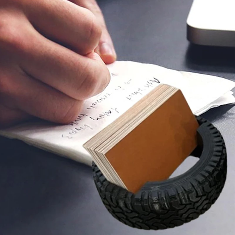 Tire Shape Business Card Holder Organizer Durable Cards Display Stand Gift Family