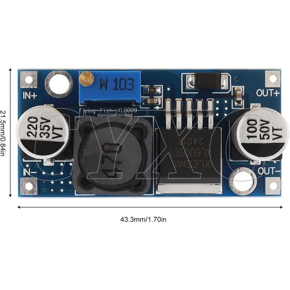 1-20PCS XL6009 4A Boost Converter Step Up Adjustable 15W 5-32V to 5-50V DC-DC Power Supply Module LM2577 Step-up Module 6