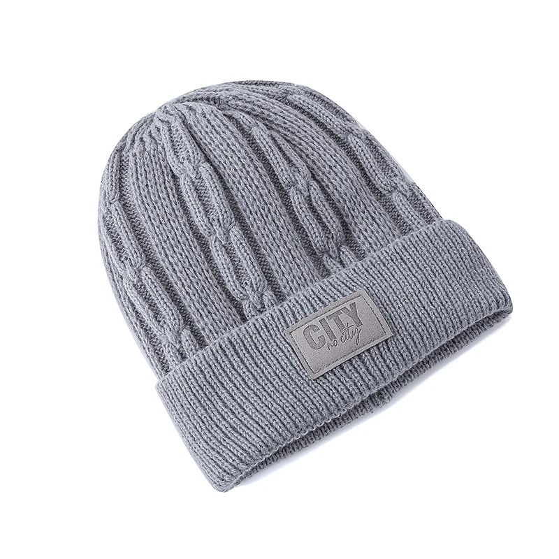 Unisex Letter Label Beanie Hat Fashion Winters Hats For Male Female Outdoor Classic Keep Warm Winter Cap