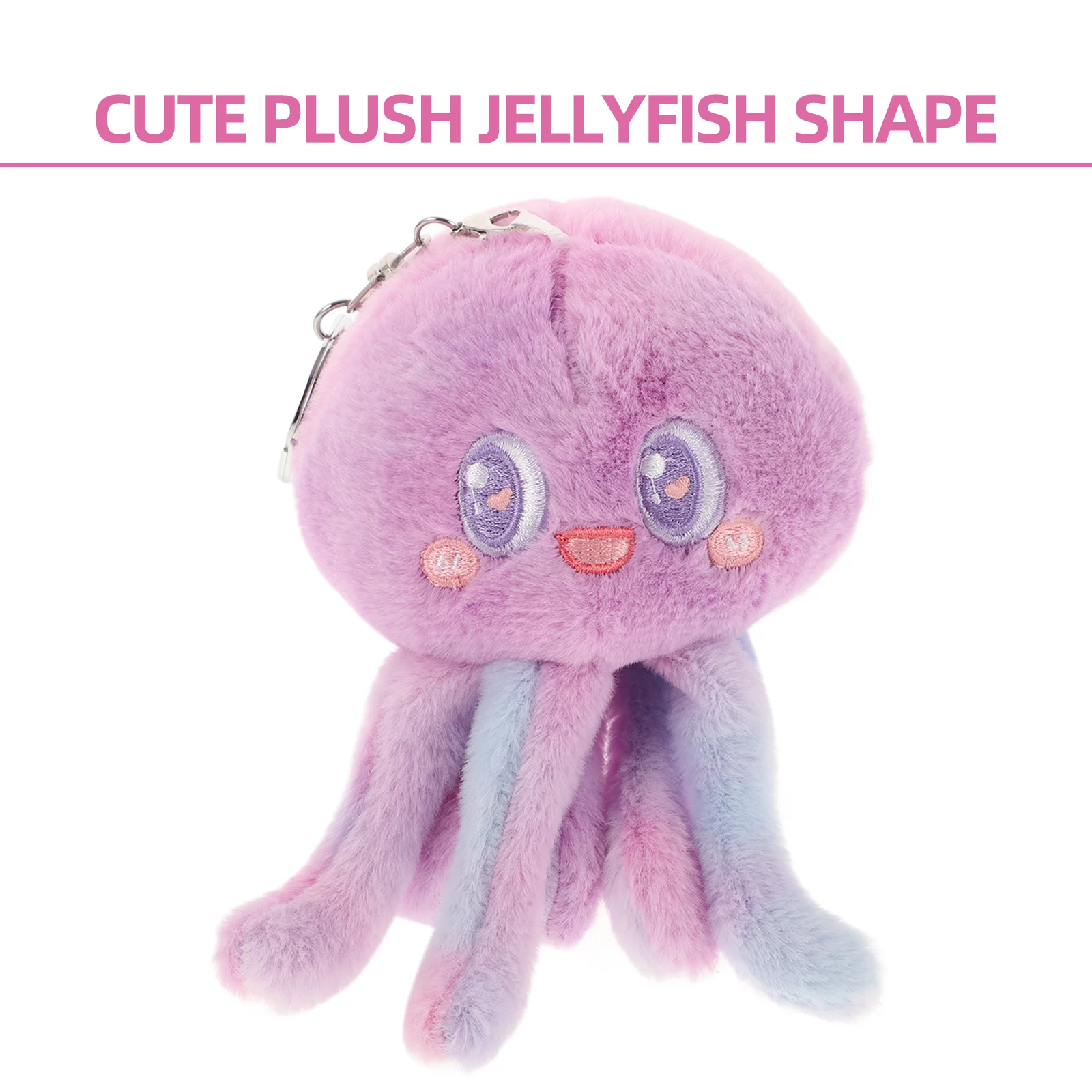 해파리 키체인 펜던트 봉제 인형 장난감 가방, 문어 책가방, 펜던트 지갑 가방