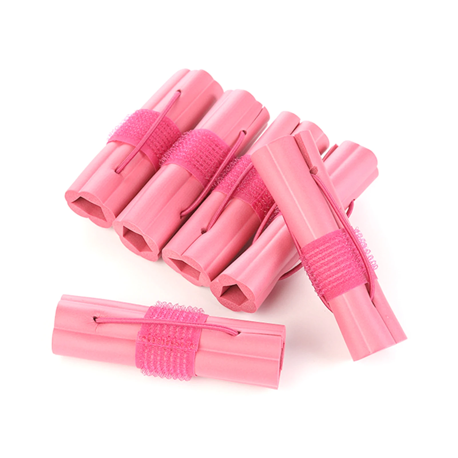 6개입 무열 컬링 롤러 D2.5cm 배 모양 헤어 컬러 DIY 스타일링 헤어 롤러 높은 두피 부위 풍성한 헤어 클립 크리스마스 선물