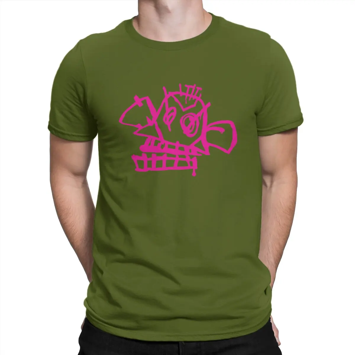 thumbnail image 1 of Camiseta para hombre JINX MONKEY Arcane League Of Legends LOL Game, divertida camiseta de manga corta con cuello redondo, camisetas de algodón de verano, 1 of 7