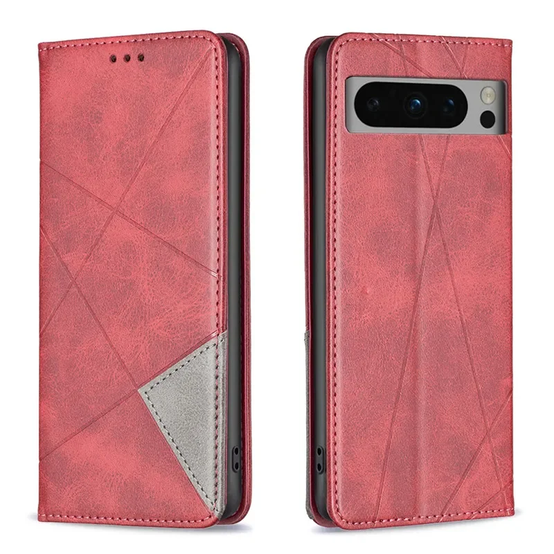 On For Google 8A Case Magnetic Wallet Leather Flip Phone Cover For