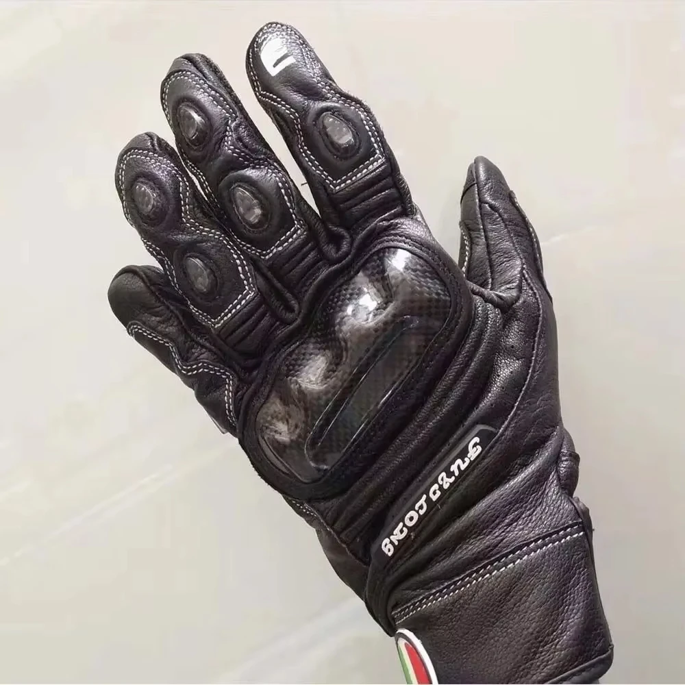 Motocycle Gloves Carbon Fibre Racing Motocross Gloves Hard Knuckle Touchscreen Moto Glove For Dirt Bike Moto Mountai