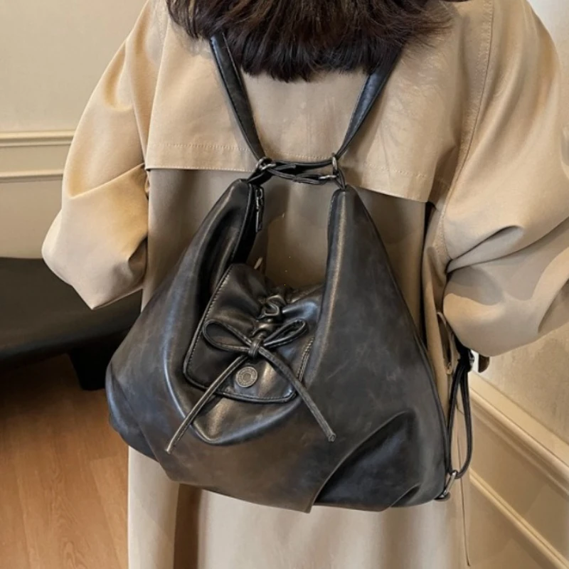 Vintage Fashion Large Capacity Shoulder Crossbody Bags For Women Multifunctional Women's Backpack 2026 Latest Designer Handbag