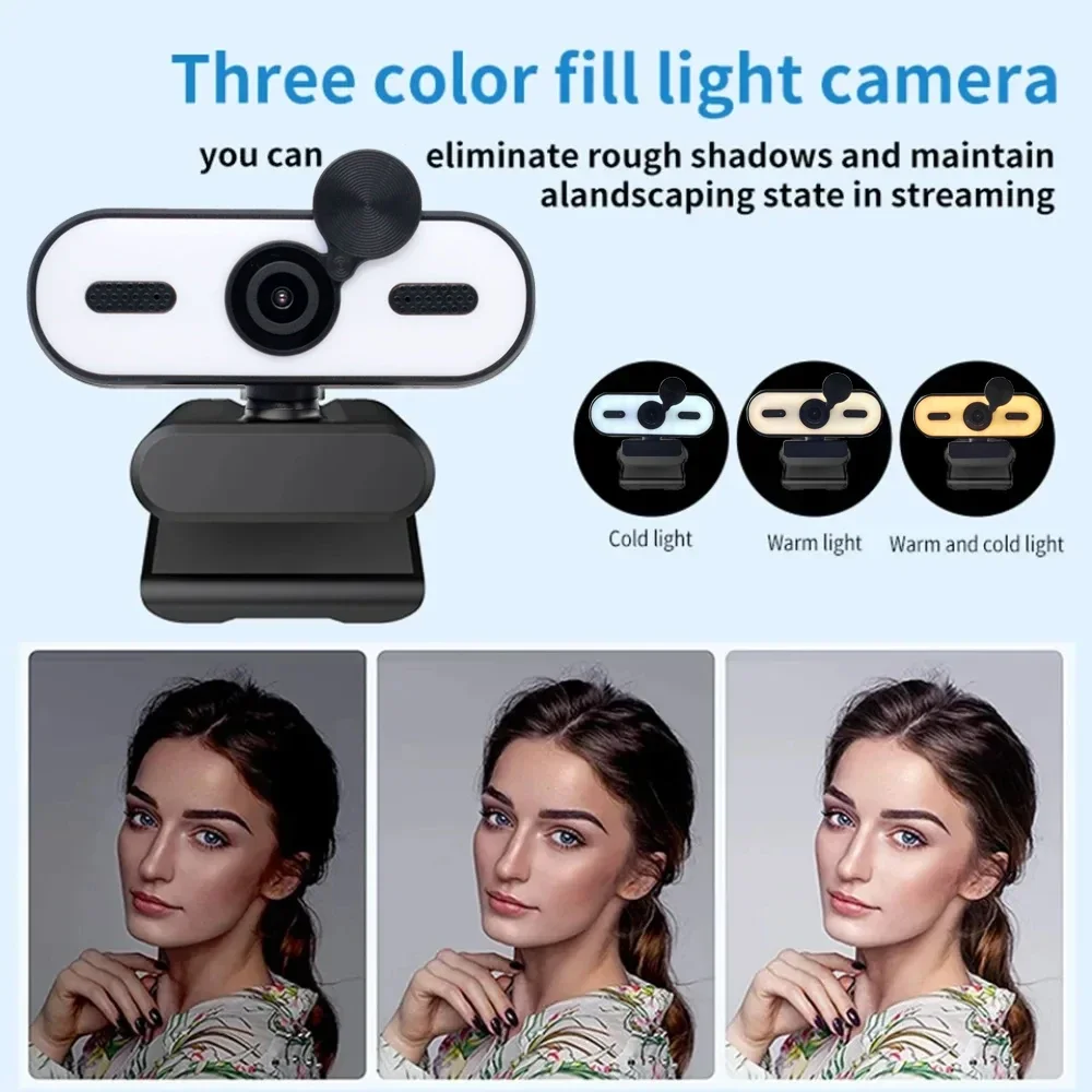 Ultra HD Mini Webcam with Autofocus, Noise-Reducing Mic, and Privacy Cover