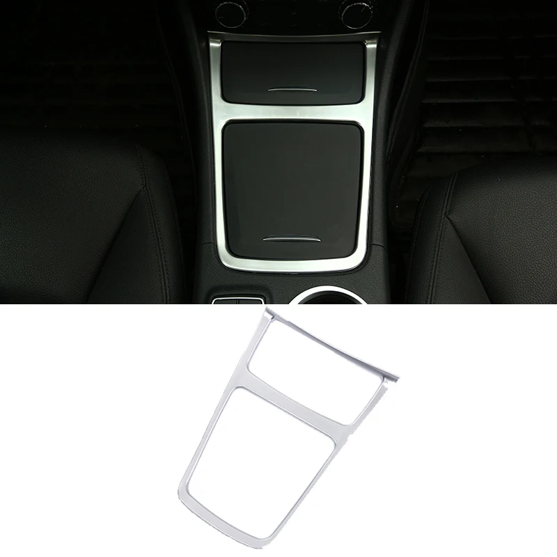 Abs Car Styling Interior Center Storage Box Trim Ashtray Frame For Mercedes Benz A180 Gla 200