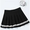 Preppy Girl Pleated Skirts Elastic Waist Summer Vintage Mini Skirts Korean Streetwear Spring Student Strips Designed Dance Skirt 1
