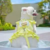 Dog Harness with Leash Breathable Vest Chest Collars Rope Small Dogs Adjustable Outdoor Walking Apparel Pet Dog Accessories 5