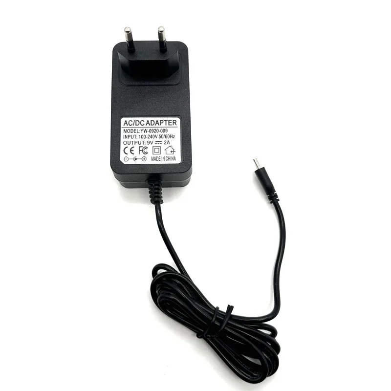9V 2A Power Supply Charger Adapter USB C Type C DC 5.5mm x 2.1mm 5.5*2.1mm / 5.5mm x 2.5mm 5.5*2.5mm Universal