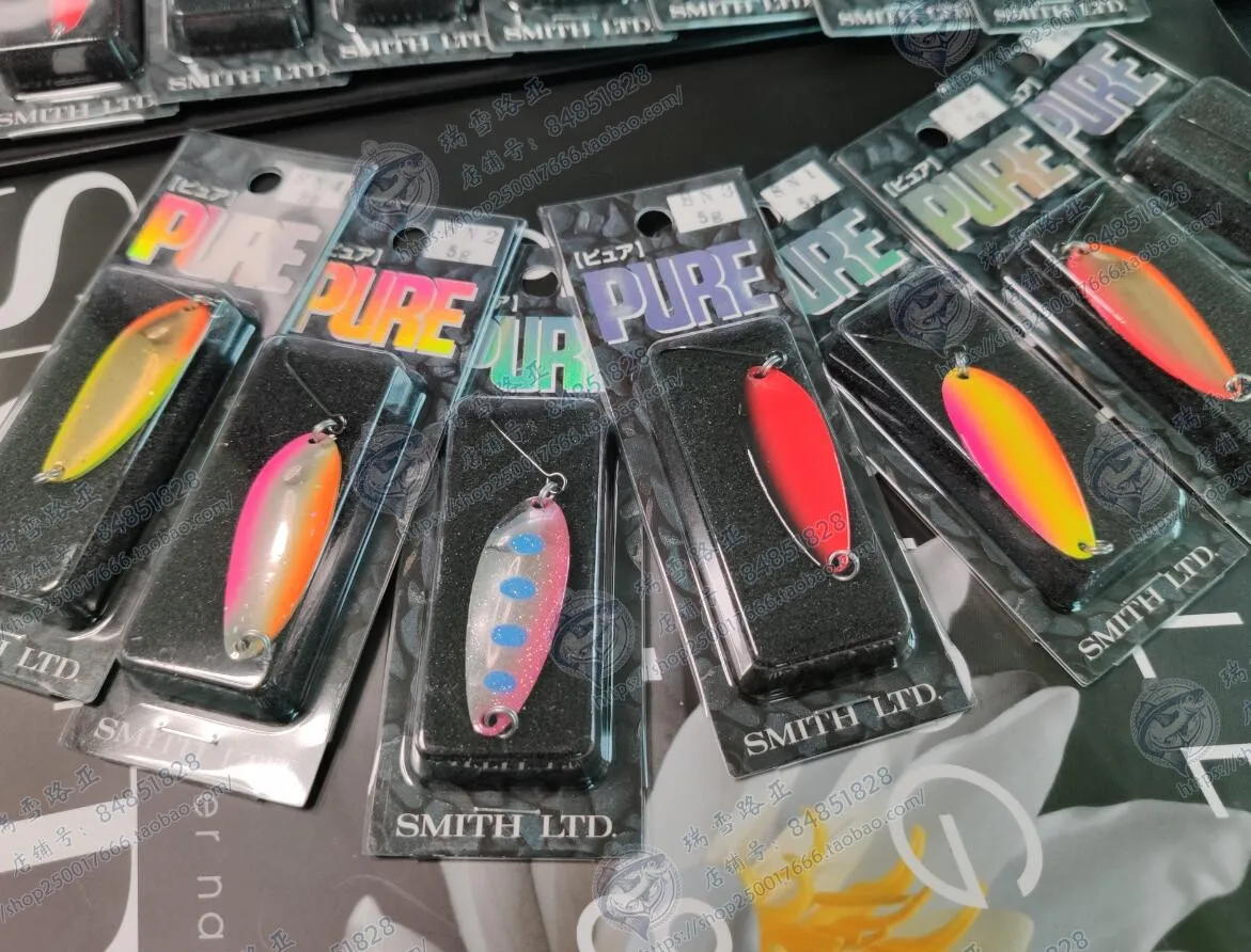 

Japanese Smith SMITH Beautiful Sequins 3.5g Single Hook Trout Horse Mouth Flipped Mouth Green Slight Military Fish Micro Bait