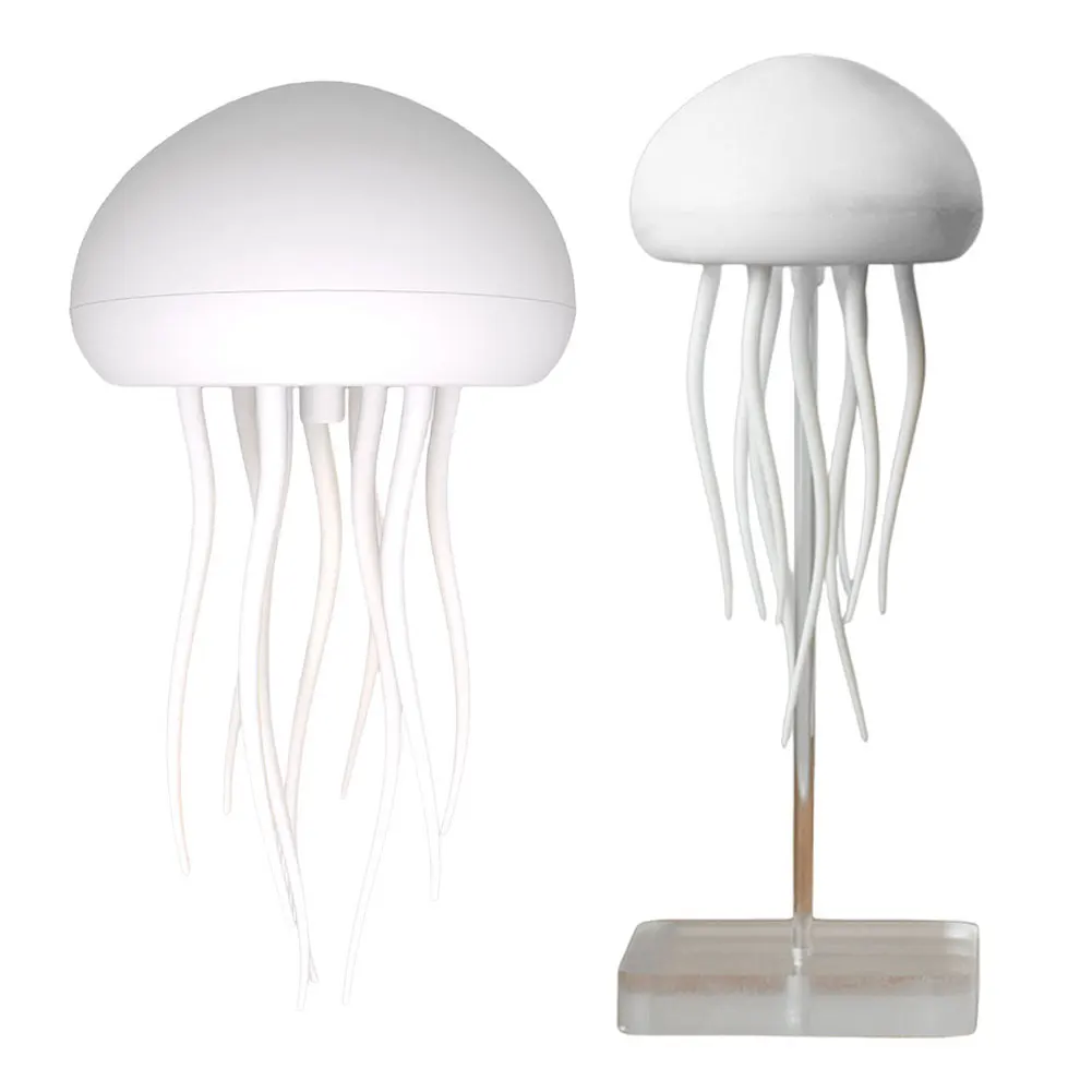 Jellyfish Lamp Voice Control Dancing RGB Gradient Jellyfish Bedside Lamp Rechargeable Table Lamp Touch Sensor Christmas Gift New 2