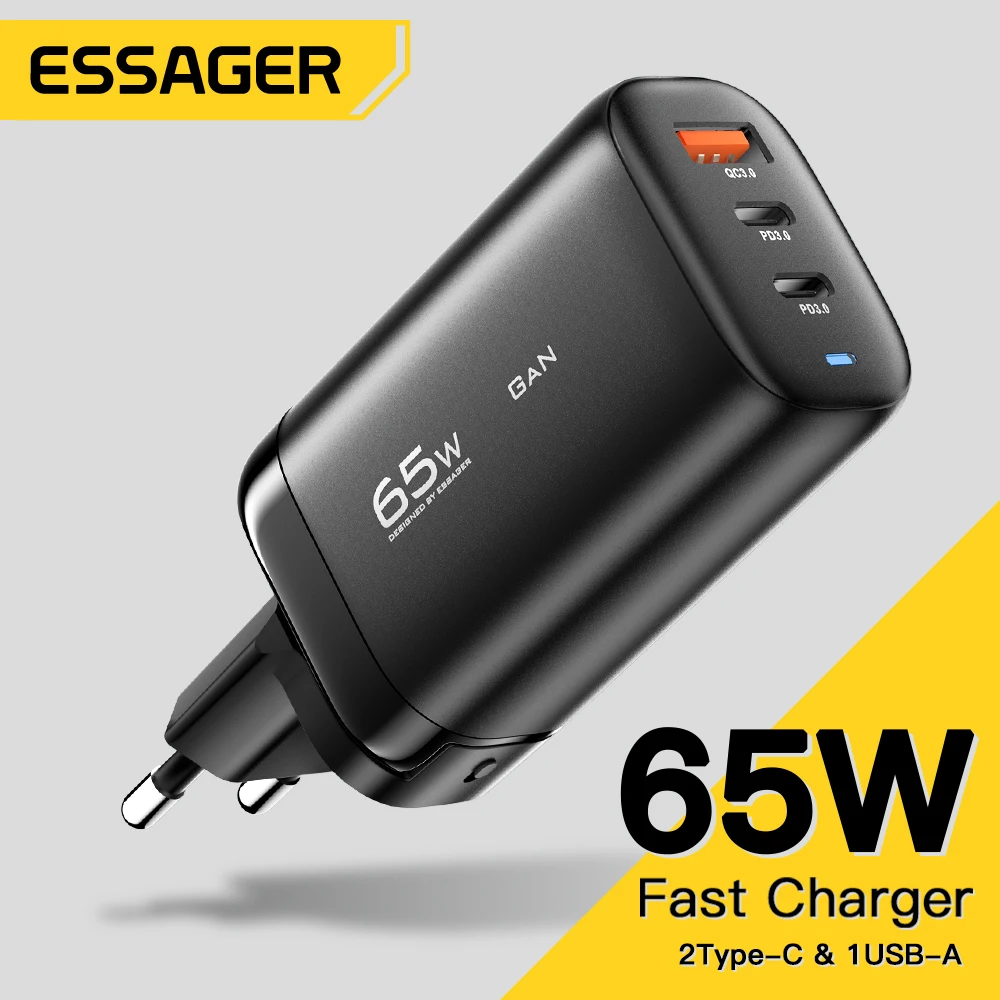 Essager 65w Gan Usb Type C Charger For Laptop Pps 45w 25w Fast Charge For Samsung Qc3.0 Pd3.0 For Iphone14 13 Pro Phone Chagers - Mobile Phone Chargers - AliExpress - 200 лучших товаров с Али
