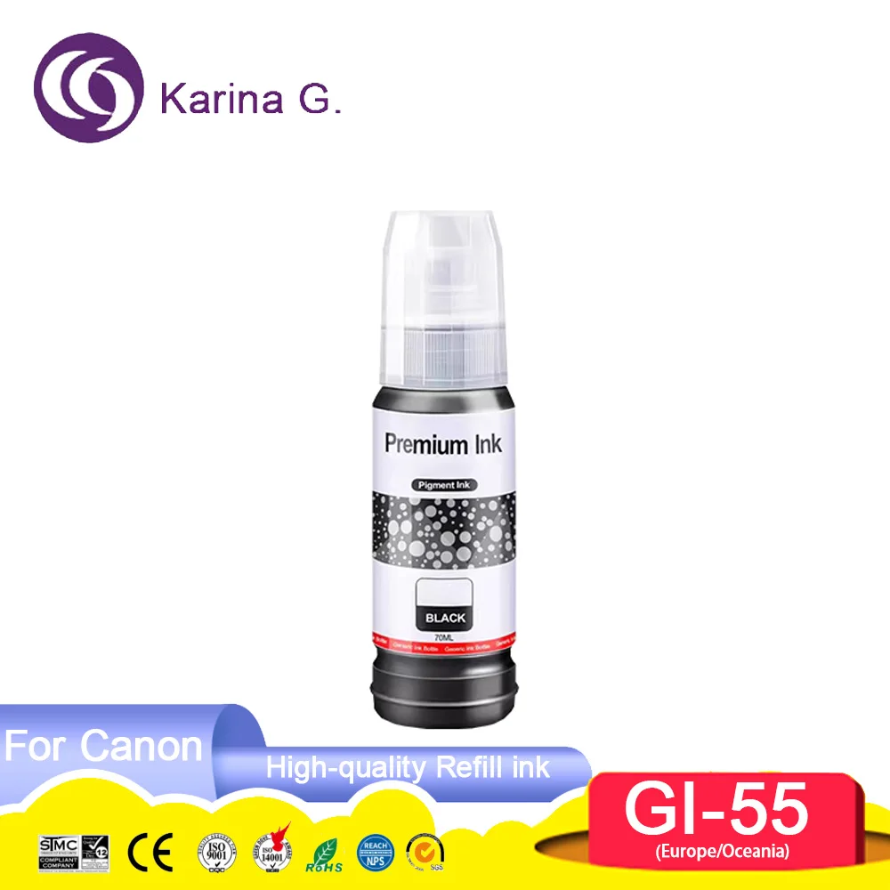 GI55 GI-55 GI 55 Premium Compatible Bottle Water Based Refill Pigment Ink for  M