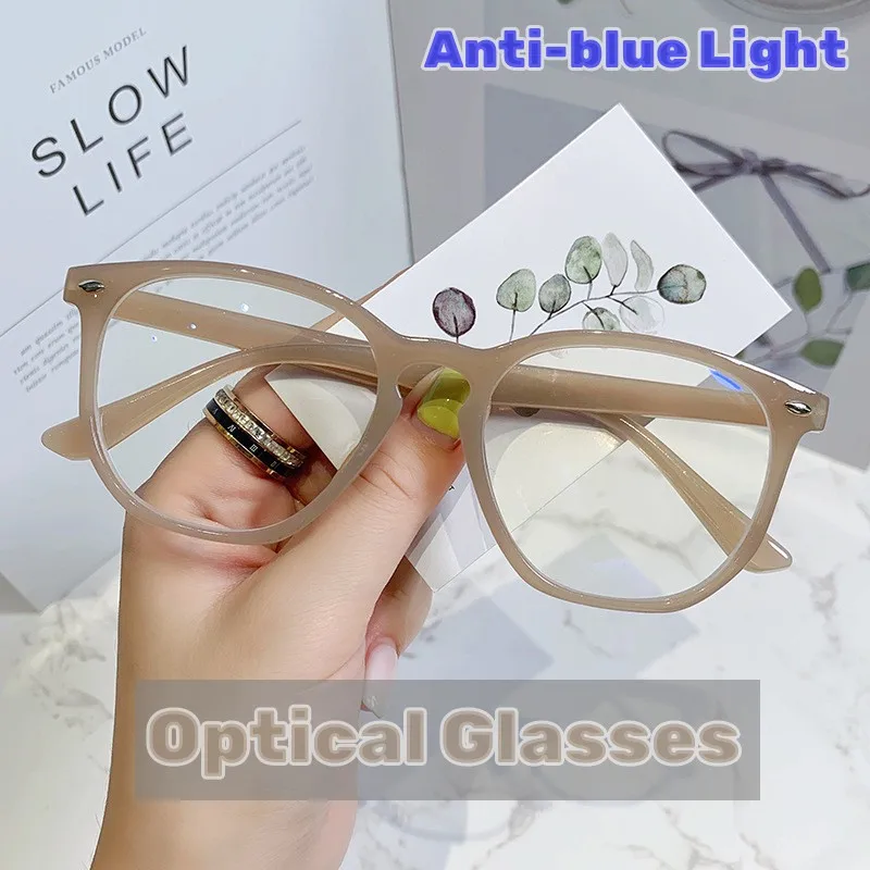 

New Transparent Computer Glasses Women Men Anti Blue Light Round Eyewear Glasses Optical Spectacle Eyeglass очки декоративные